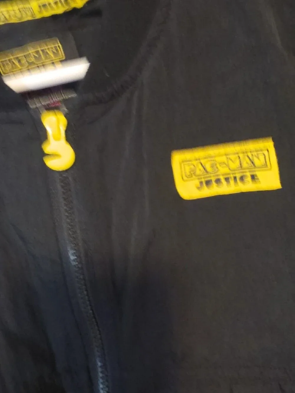 Justice Black Bomber Jacket with Pac-Man Ghosts